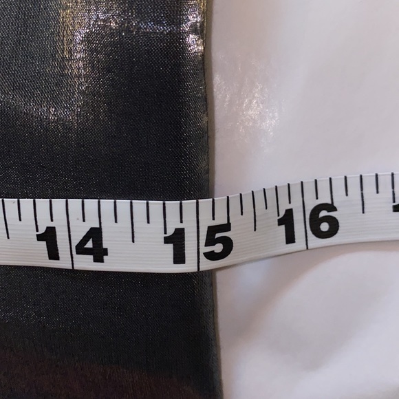 ✨Sexy Silver Kay Unger Silk Dress Size 10 - Picture 12 of 16